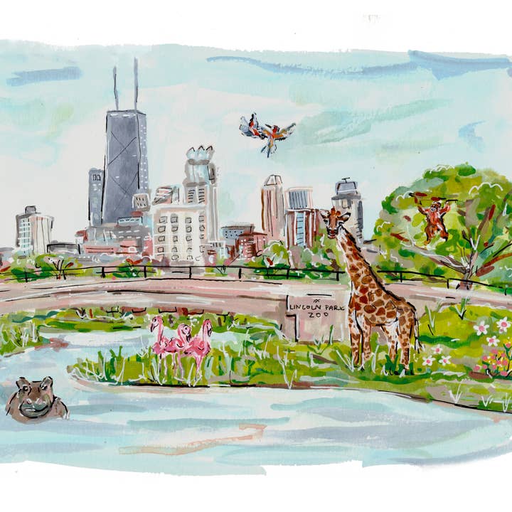 Rachel Reynolds Art - Wholesale Art Print - Lincoln Park Zoo, Chicago Art Print