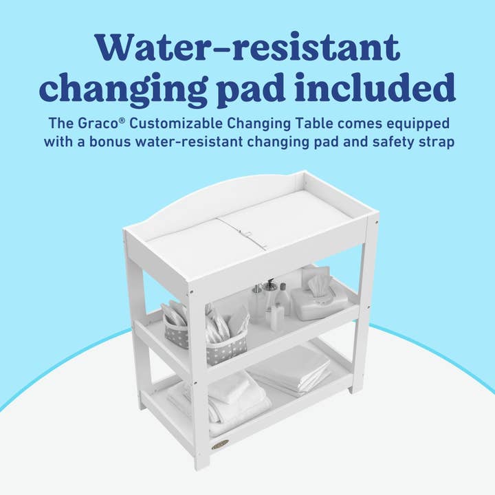 Storkcraft - Wholesale Changing Mat/Pad - Baby - Graco® Customizable Changing Table with Water-Resistant Changing Pad52