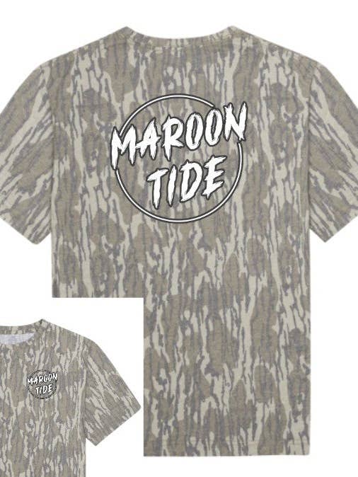 Aangepaste Mascotte Camo Grafisch T-shirt met Voor- en Achterkant voor wholesale door Dash Forward Wholesale