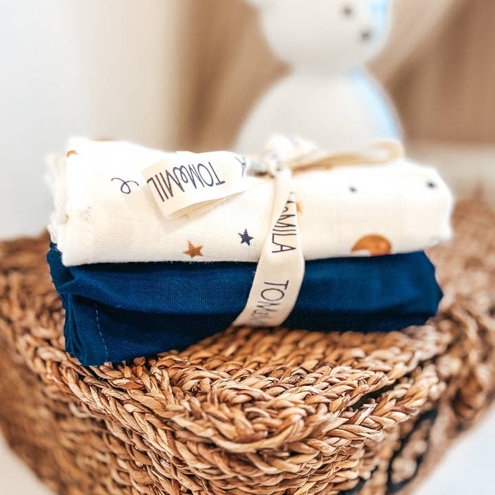 Tom & Mila – wholesale Bedding blanket – Kids & Baby – Set of 2 extra soft 70x70 diapers0