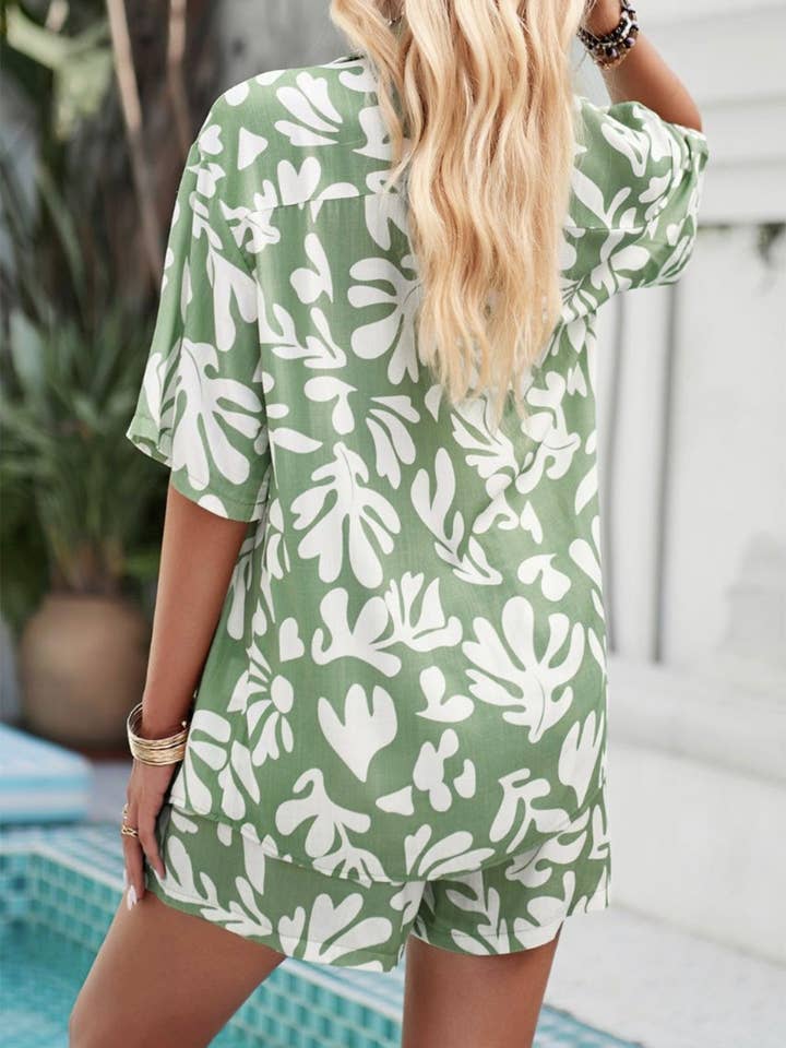 VividLux - Wholesale Top & Short Set (NOT Loungewear) - Women's - Tallan Short Set - Green - MF8