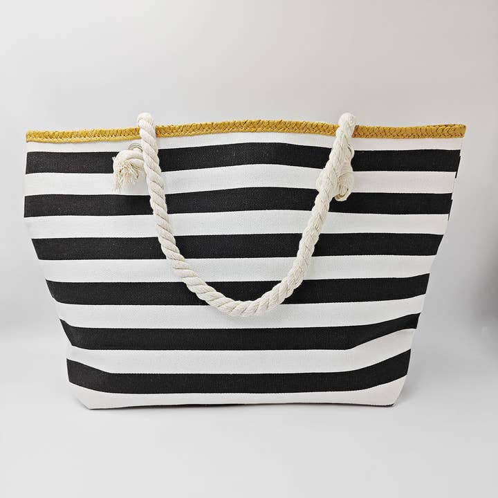 ACCITY - Wholesale Beach Bag - STRIPE CASUAL TRENDY BEACH BAG_CWAB2936