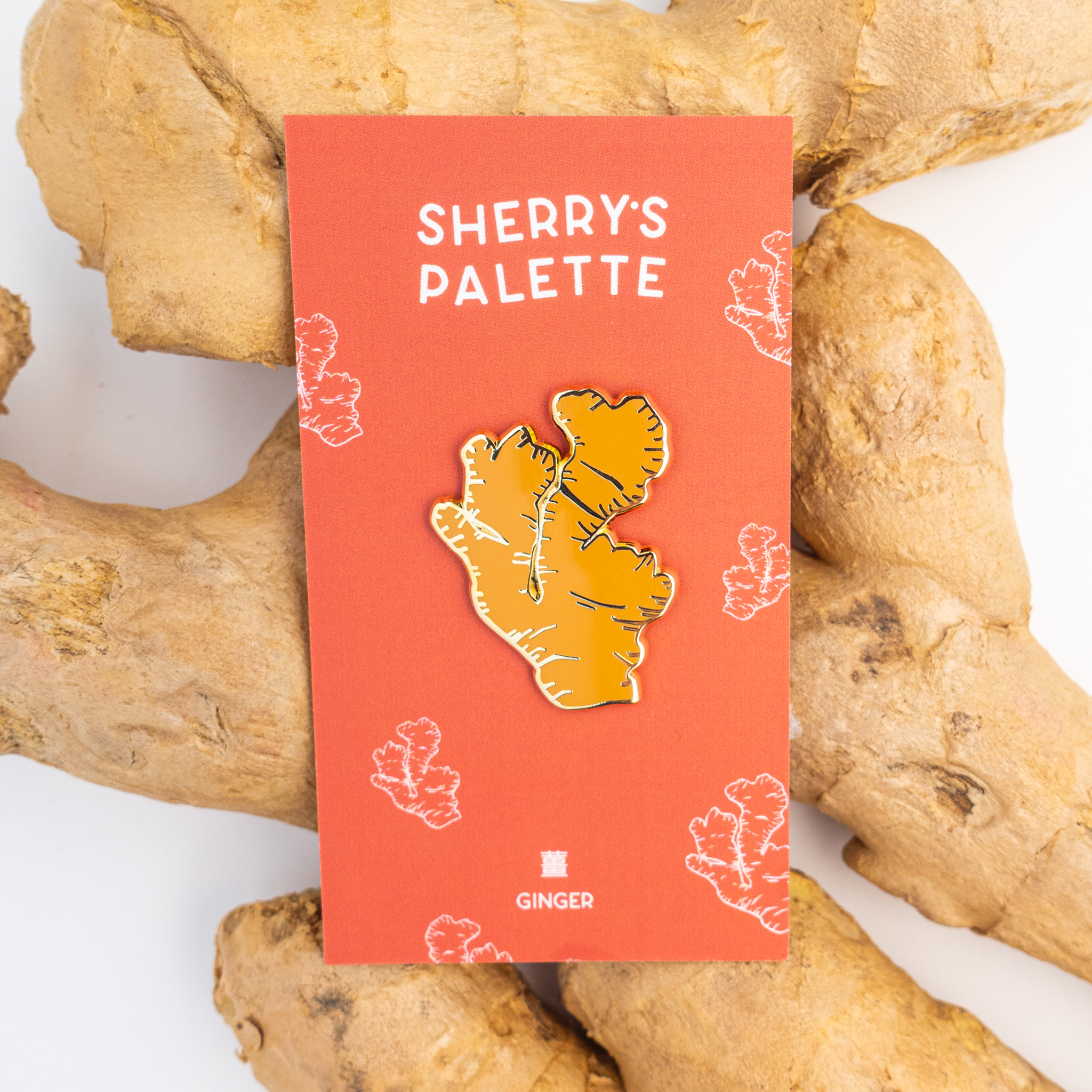 Sherry's Palette - Wholesale Lapel Pin/Button - Ginger Enamel Pin1