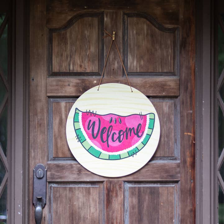 Clairmont & Co - Wholesale Door Hanger - Summer Door Hanger, Welcome Watermelon