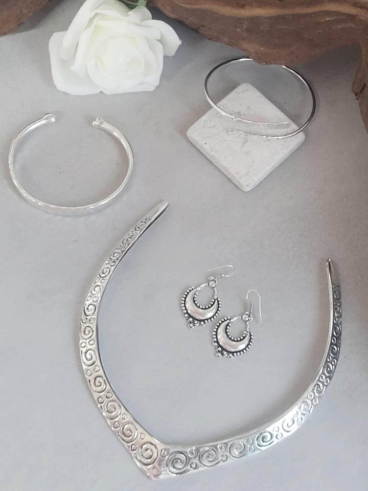 Silver Wedding Statement Jewelry Set for wholesale by Laboheme