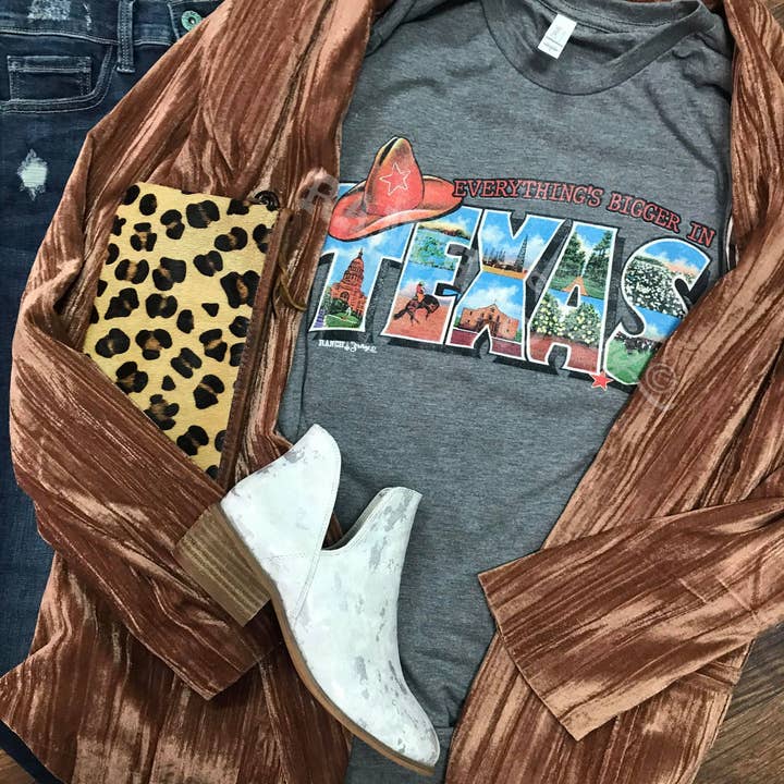 Ranch Swag - Wholesale T-Shirt (Graphic) - Women's - Everything's Bigger in Texas Graphic T-Shirt