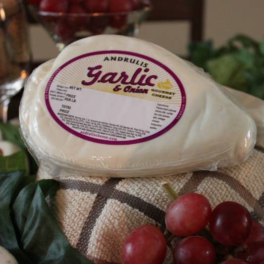 Andrulis Bauernkäse Knoblauch & Zwiebel für den Großhandel von Andrulis