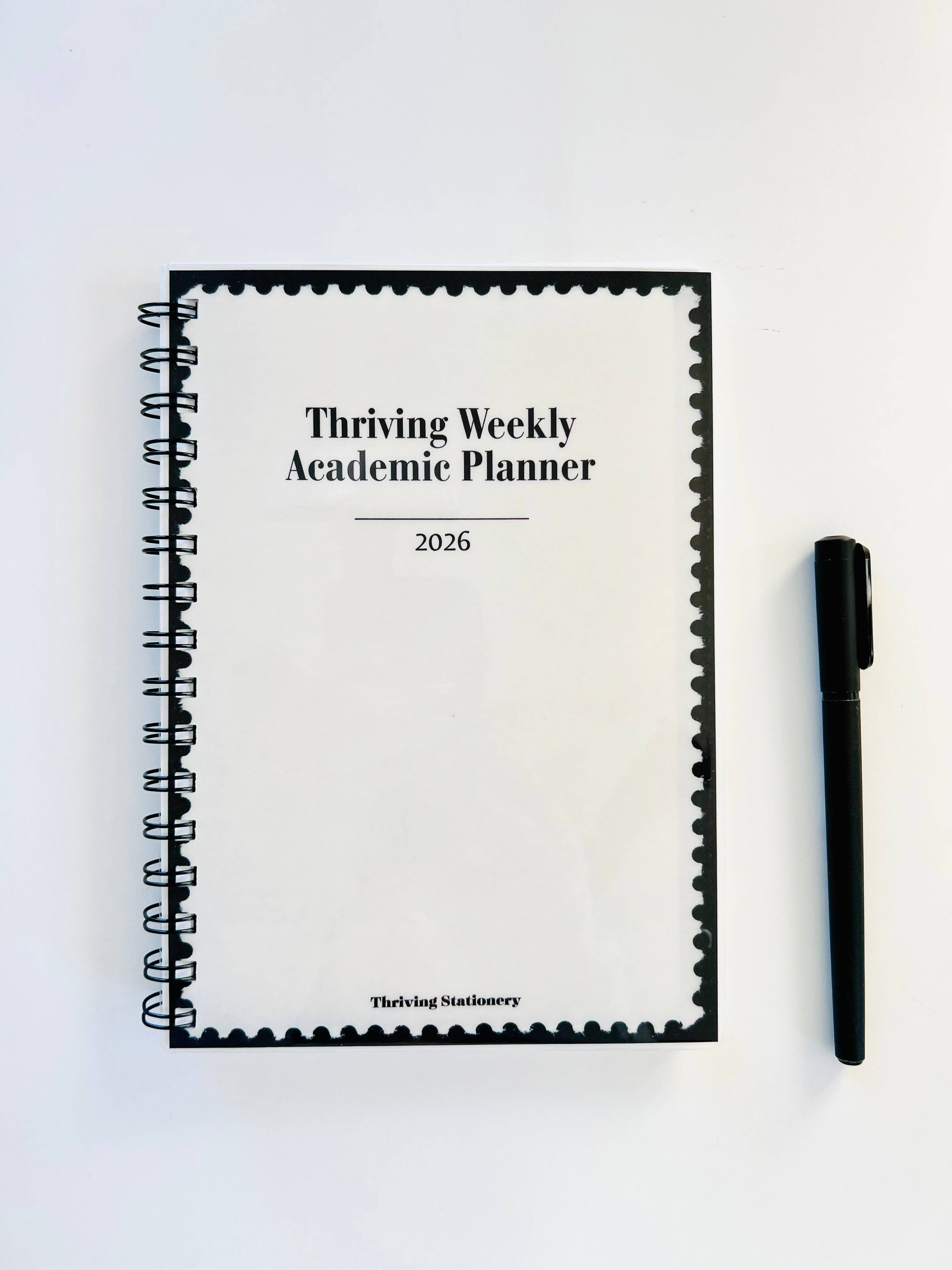 Thriving Stationery - Wholesale Planner - A5 -12 Month Student Planner Weekly Layout – Academic Planner for High School & College Students2