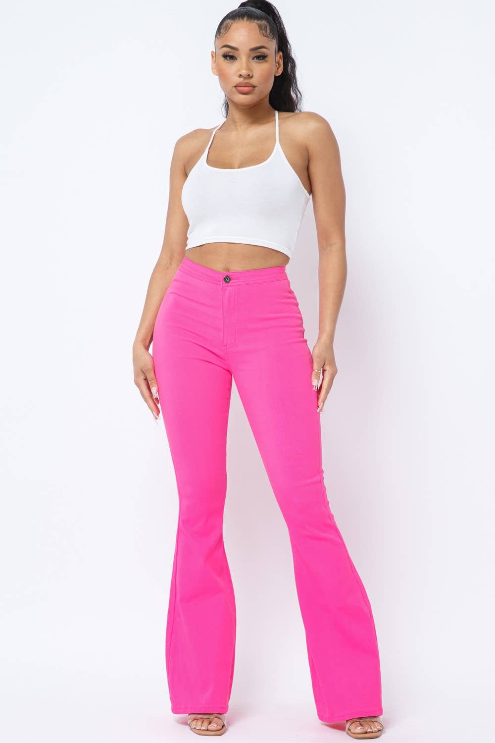 Boswell – Großhandel Hose – Damen – Solide Hose mit ausgestelltem Ausschnitt10