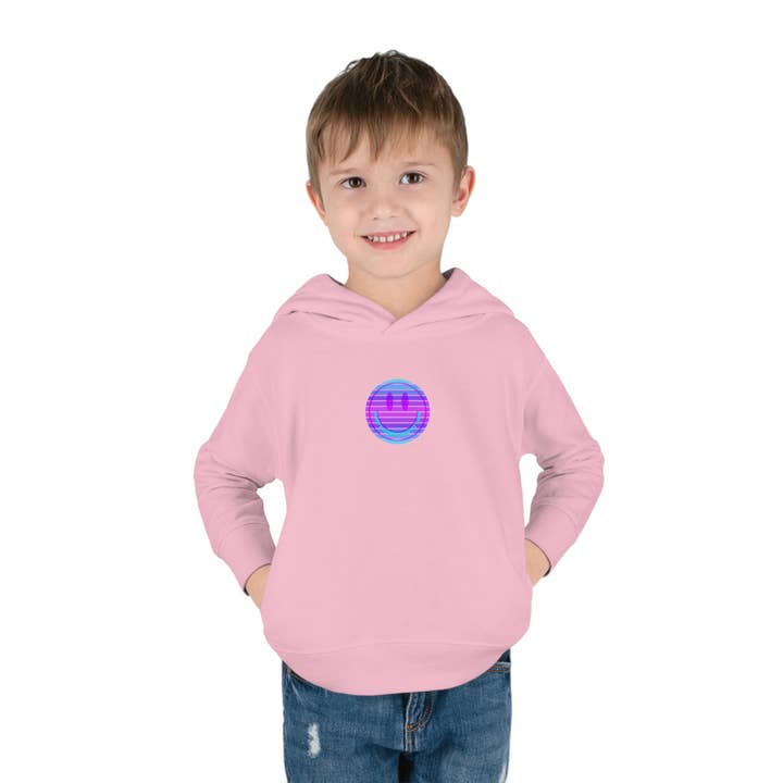 Happy Spirit Happy Life Toddler Hoodie, Happy Mind Hoodie, Mental Health Hoodie, Smile Face Hoodie, Y2K Hoodie, Toddler Hooded Sweatshirt for wholesale by Happy Life Stuff