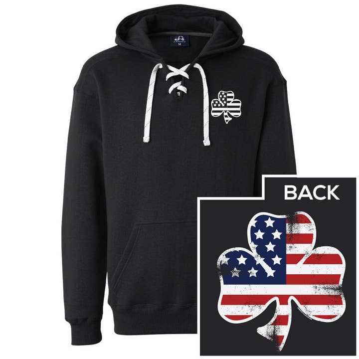 USA Sham Hockey Lace Hoodie for wholesale by My City Gear