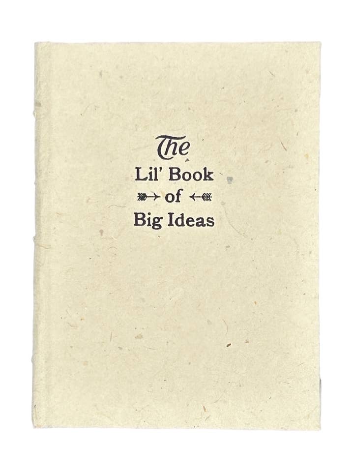 Lil' Book of Big Ideas Handmade Hard Cover Journal for wholesale by Igloo Letterpress