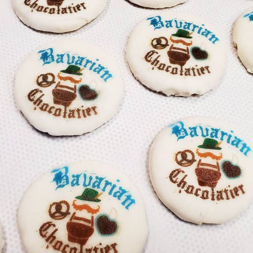 Bavarian Chocolatier & Bakery - Wholesale Cookie - YOUR LOGO! Printed 4 Inch Sugar Cookies - Full Color Direct4