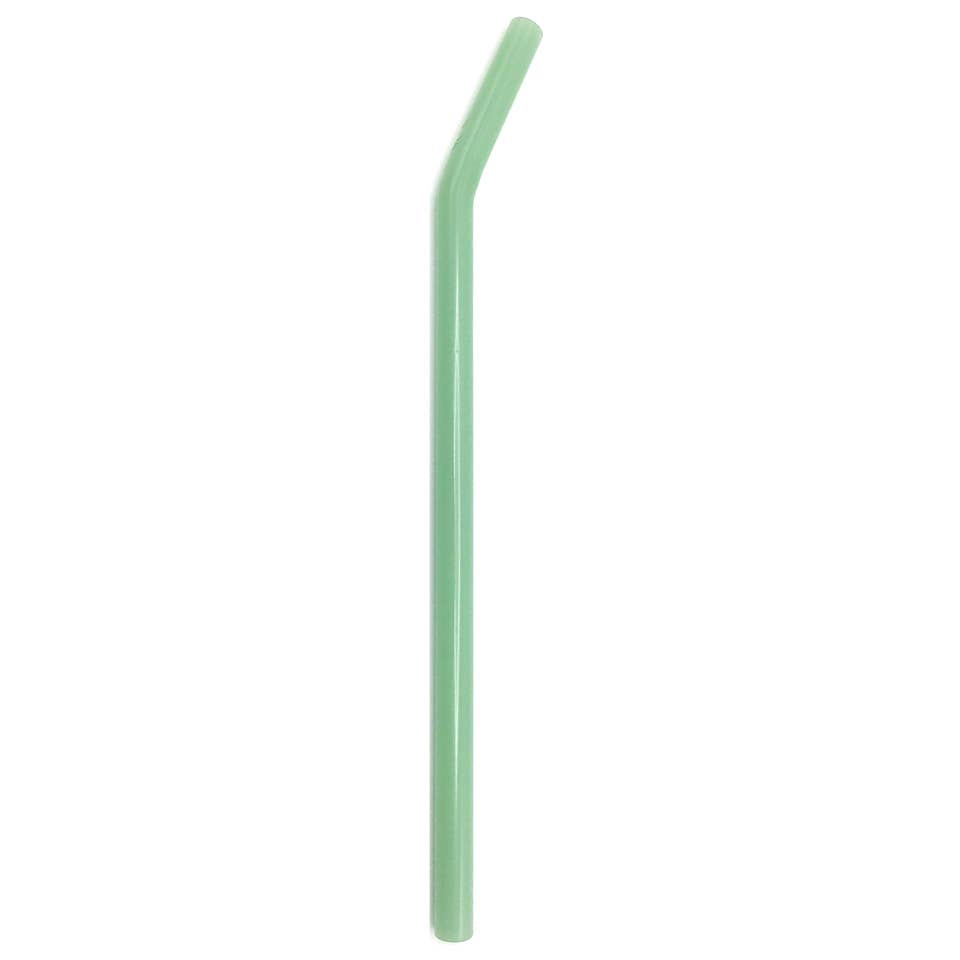 HeartStraws - Wholesale Drinking Straw - Reusable Glass Straw 9" x 9mm Bent2