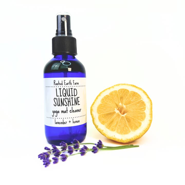 Rooted Earth Farm + Apothecary - Wholesale Yoga Mat Cleaner - Liquid Sunshine Yoga Mat Cleaner - 3 Size Options
