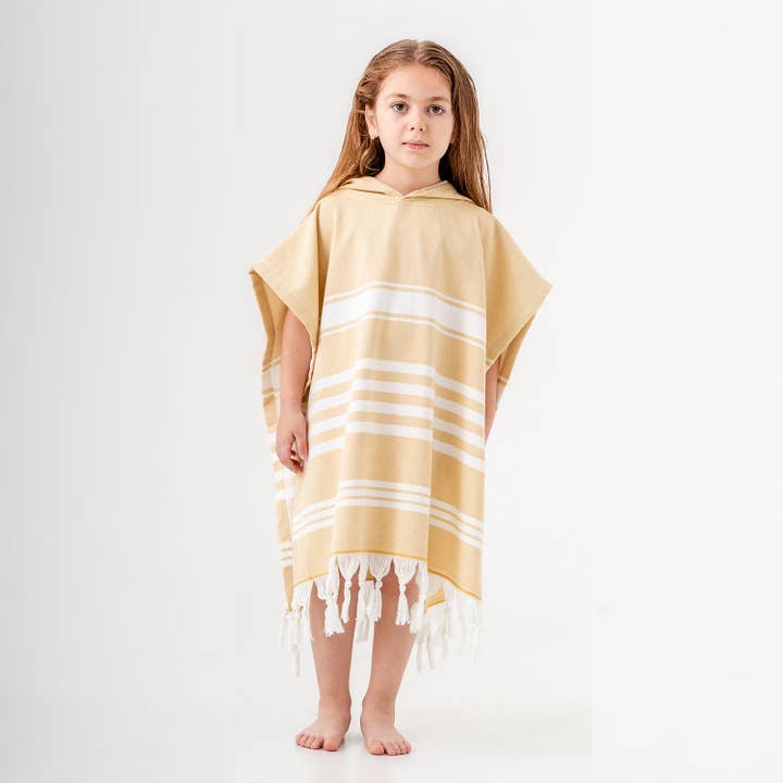 Kikoya – Großhandel Poncho-Handtuch – Kinder & Baby – Kapuzenponcho Surf-Wechsel-Badetuch mit Frotteerückseite6