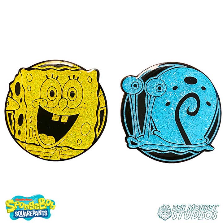 SpongeBob and Gary - SpongeBob SquarePants Pin Set for wholesale by Zen Monkey Studios