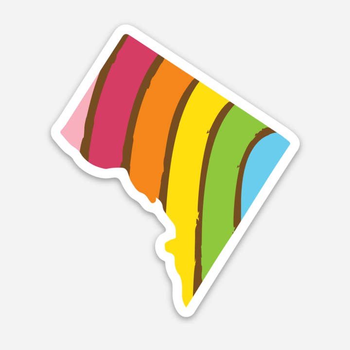 Autocolante de Estado PRIDE - DC por atacado de Second Story Cards