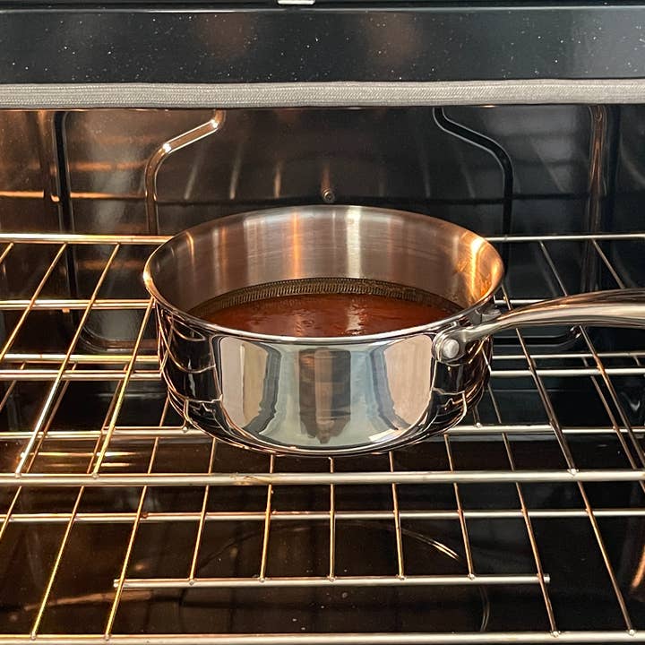 Lexi Home - Wholesale Saucepan - Diamond Oven Safe Stainless Steel Tri-Ply 2.7 QT Saucepan