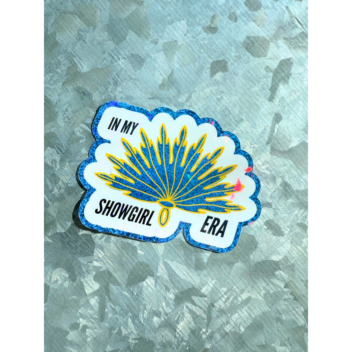 Typo Lettering Co - Wholesale Sticker - In my showgirl era holographic waterproof fan sticker3