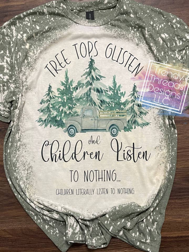 Christmas shirt |children listen for wholesale by Trendy Threads Designs LLC