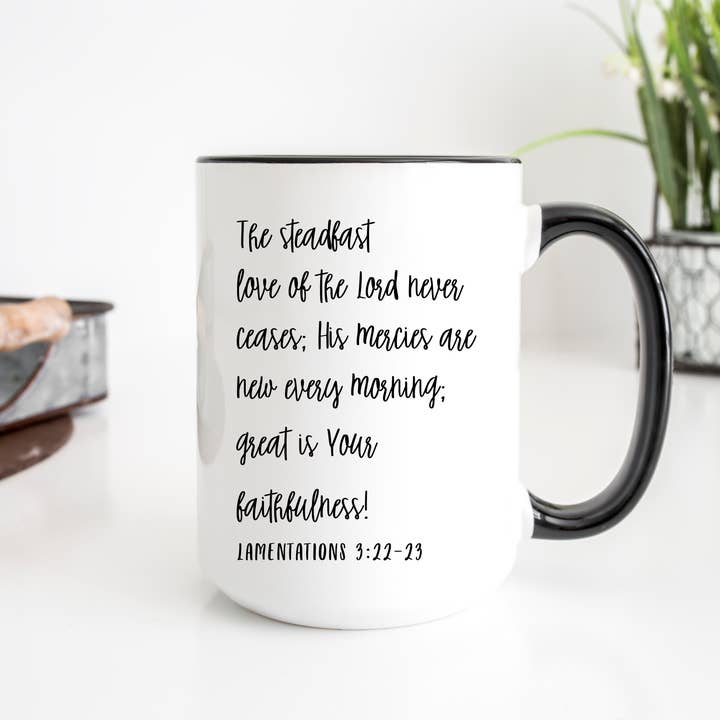 Faith & Life Christian Brands - Wholesale Coffee Mug - His Mercies Are New Every Morning Coffee Mug