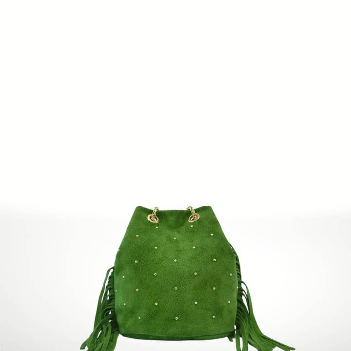 ITALIAN'S LEATHER - Wholesale Shoulder bag – women's - Flora ² Suede leather shoulder bag1