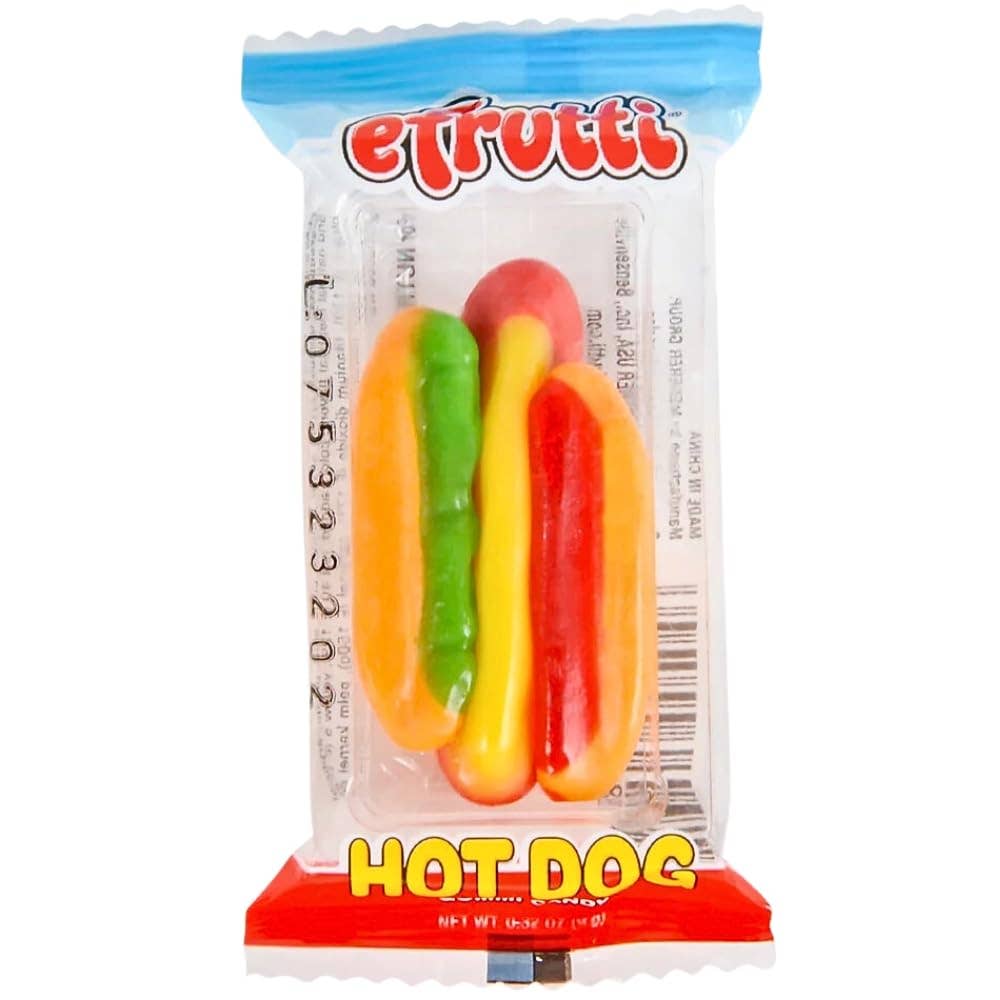 Sugar Bear Candy - Wholesale Gummy - e.frutti Gummy Hot Dogs 60 ct.3
