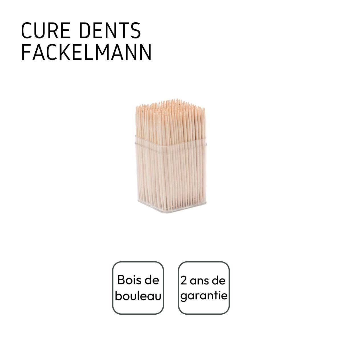 Zenker - Wholesale Toothpick - Pack of 300 wooden toothpicks in a box with lid Fackelmann Wood Edition3