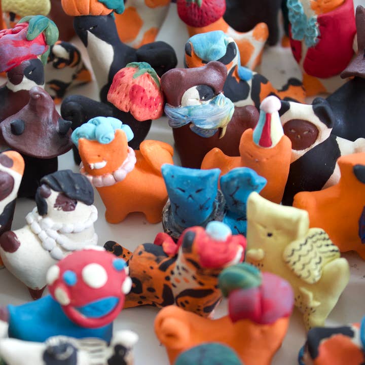 Seasonal Kitty + Bowl for wholesale by Ruth Irving