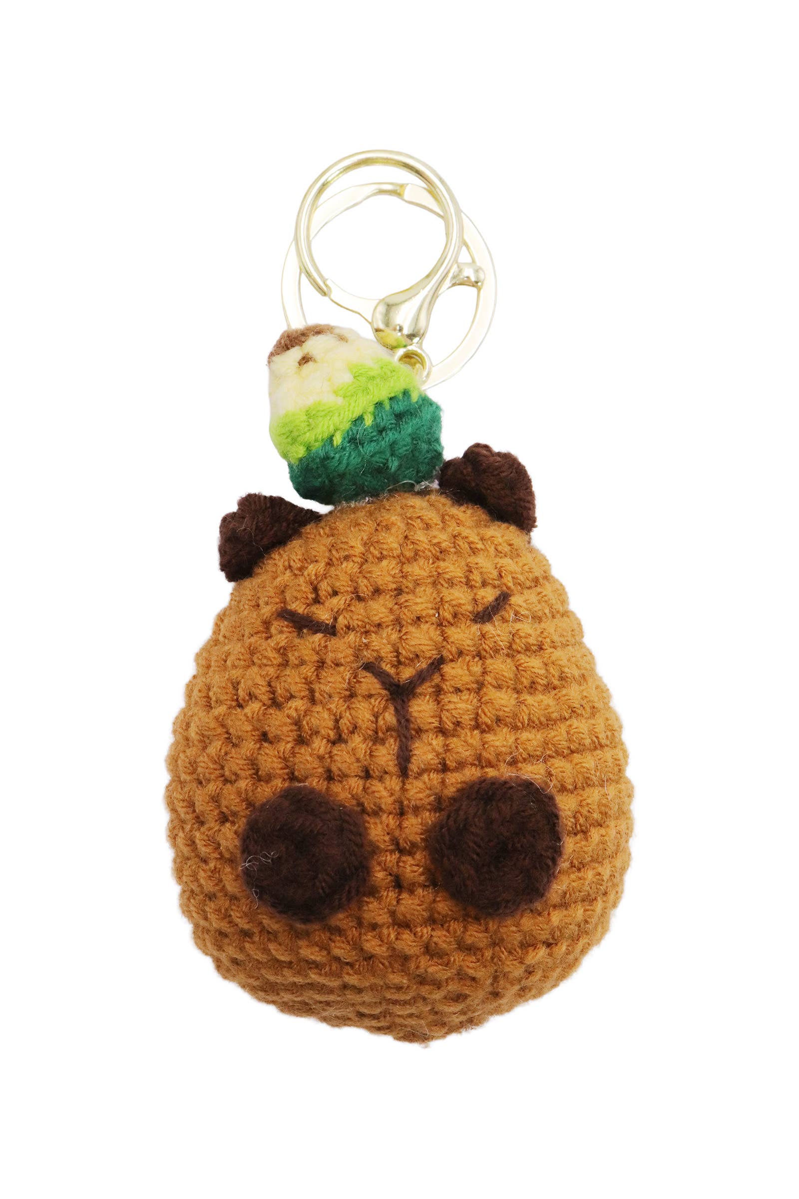 ASSORTED Capybara Fruits And Veggies Crochet Key Chain for wholesale on Faire3