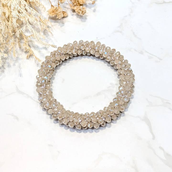 LOLO & YAYA - Wholesale Link & Chain Bracelet - White-tone crystal effect bracelet1