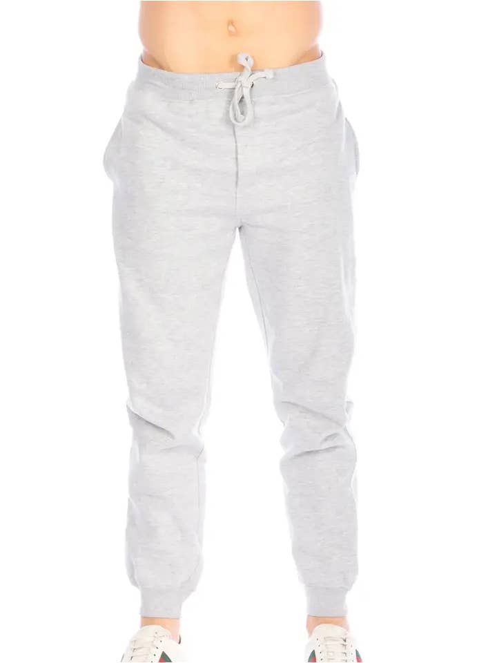 LIGHT GREY JOGGER FLEECE SWEATPANTS for wholesale on Faire