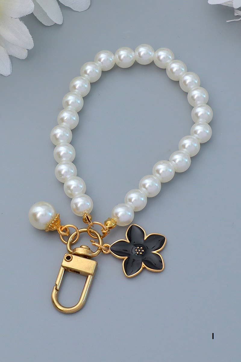 42POPS - Wholesale Keychain - Women's - .._ 0905 Elegant Pearl Phone Pendant Bag Charm Keychain SI-287537