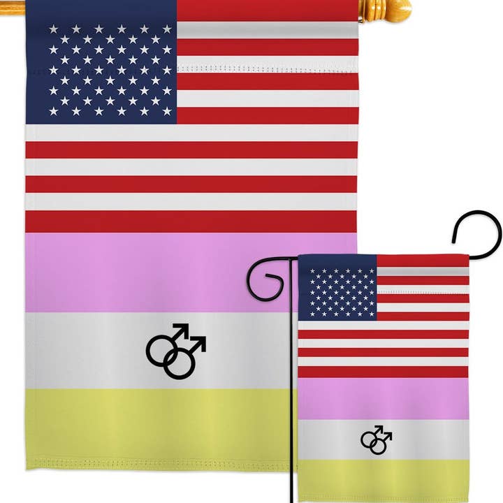 Two Group Flag Co - Venta al por mayor Bandera y manga de viento - Bandera decorativa US Twink Support Pride USA