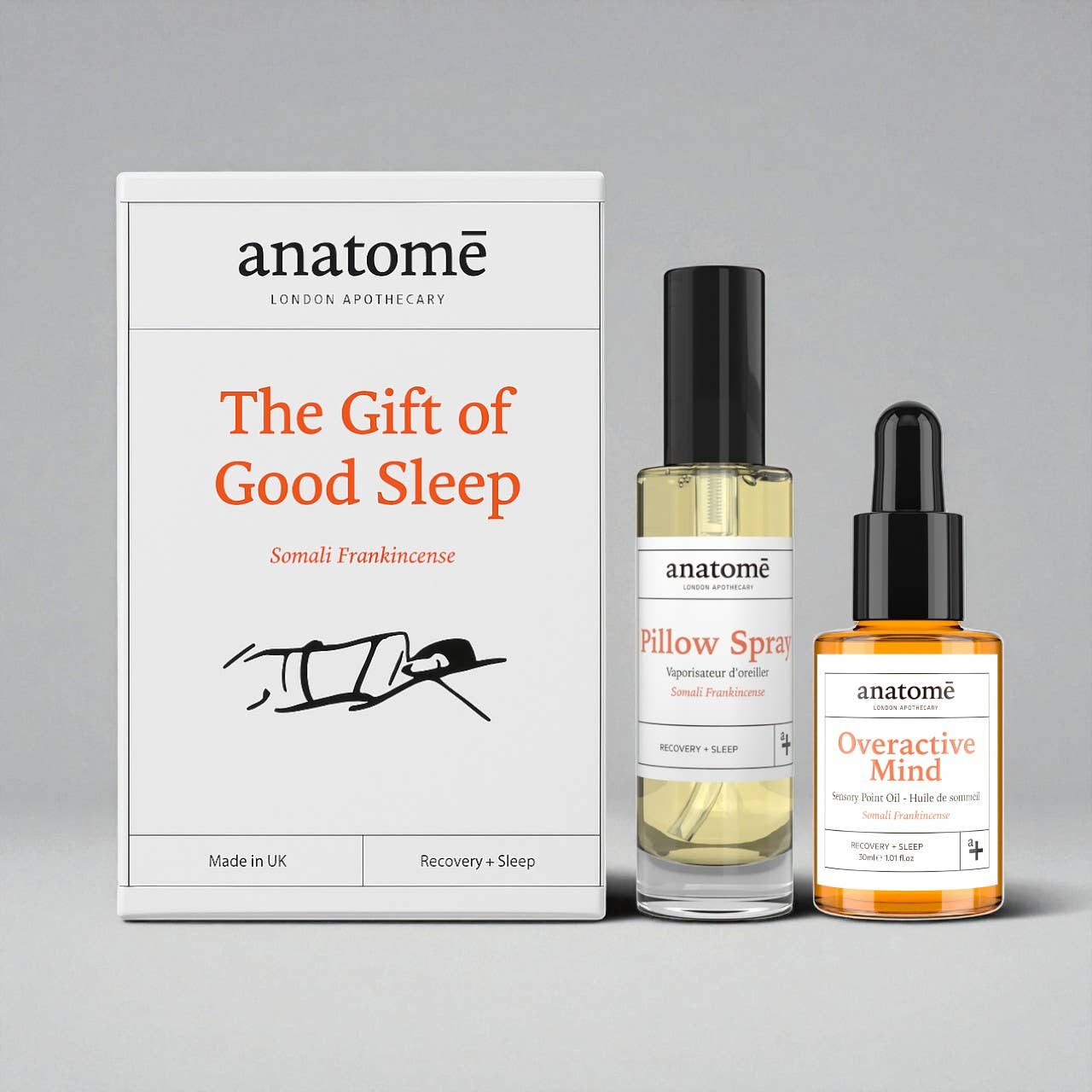Anatome - Vendita all'ingrosso Olio bagno/corpo - Il dono di un buon sonno | Incenso somalo - Set regalo0