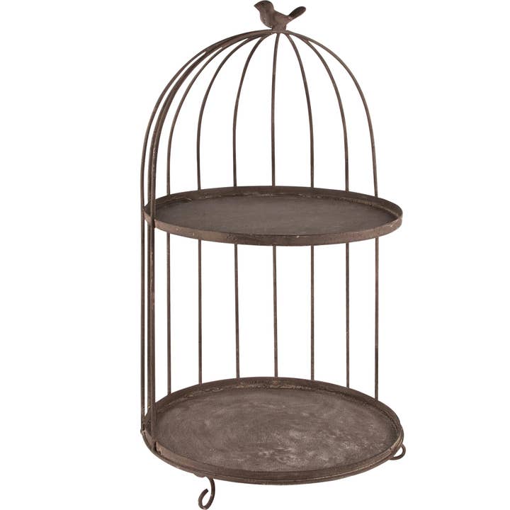 grey Open Cage W/2 Layers for wholesale on Faire