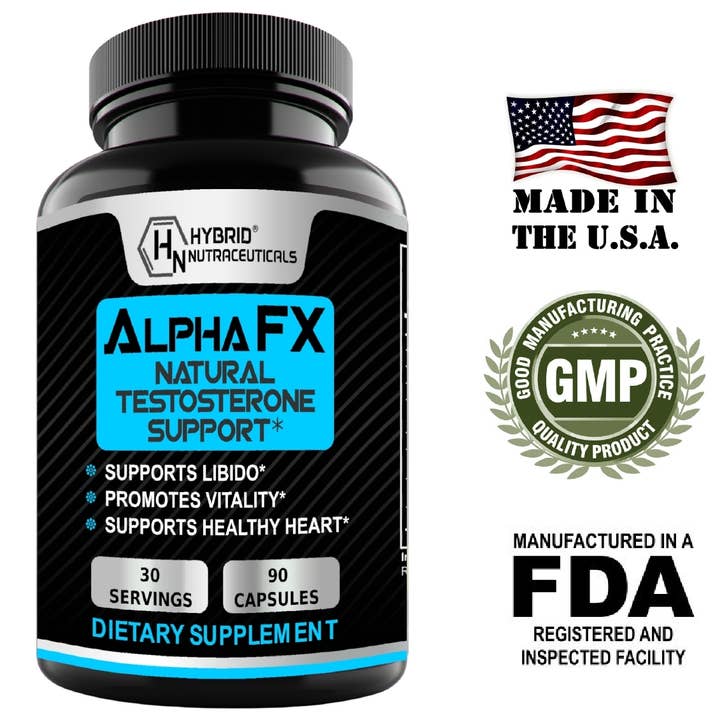 Hybrid Nutraceuticals LLC - Wholesale Oral supplement/vitamin - Alpha FX Natural Test Booster & Estrogen Blocker5