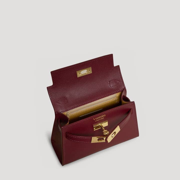 Prestige Milano - Wholesale Tote bag – Women's - Victoria Bag in Burgundy Epson Leather5