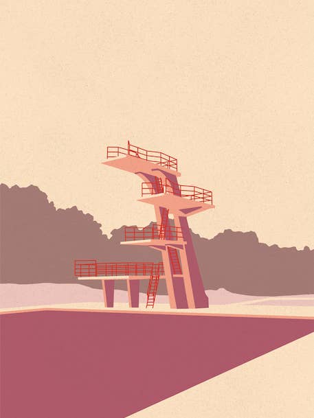 Nordbad A4 A3 kunstdruk voor wholesale door ostkarte