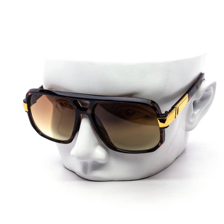 Retro Big Boss Aviator Duo-tone Sunglasses for wholesale by Still Friday