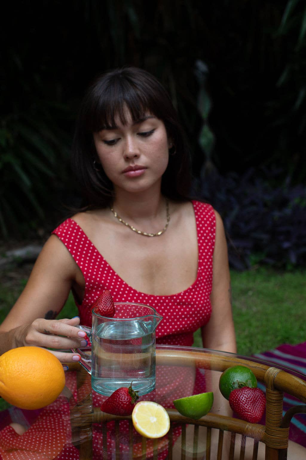 Voyage - Wholesale Carafe - Moroccan Crystal Blue Half Carafe4