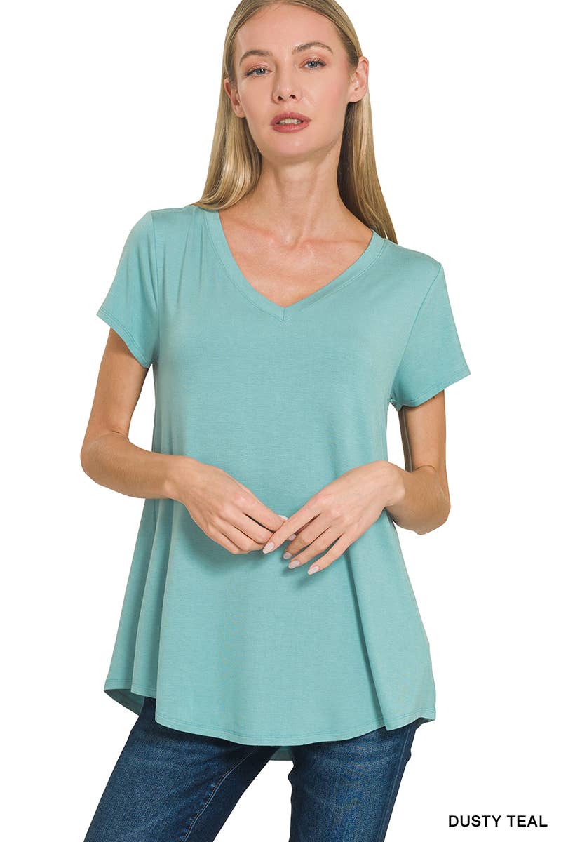 42POPS – wholesale Knit top – Women's – `.Short Sleeve Rayon Jersey Tee5