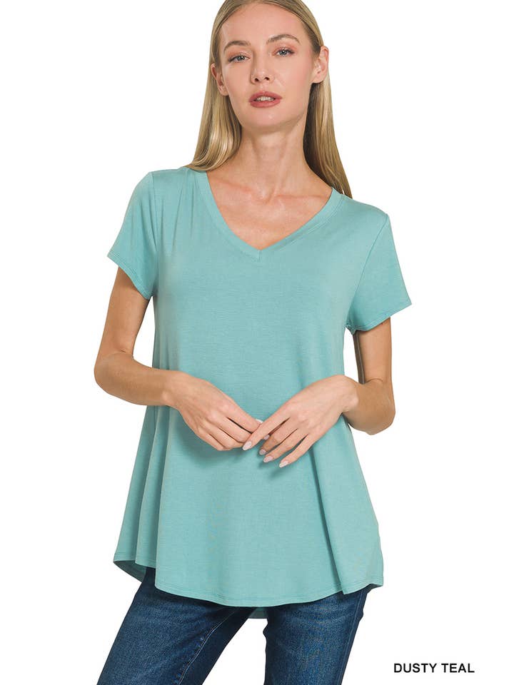 42POPS – wholesale Knit top – Women's – `.Short Sleeve Rayon Jersey Tee5