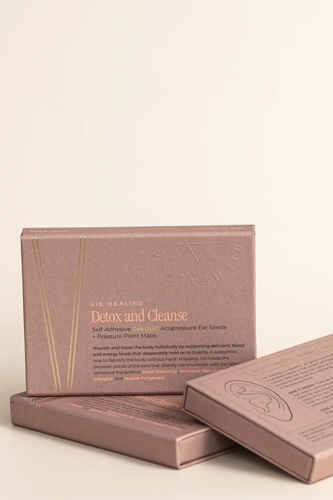 VIE HEALING - Wholesale Acupuncture Supplies - The Detox and Cleanse Kit (24K Gold Ear Seeds)6