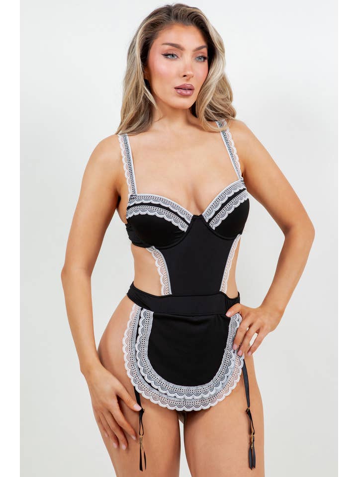Just Sexy – Großhandel Kostüm – Damen – Französisches Dienstmädchen-Kostümset BDS008