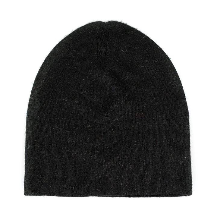 Gorro de cachemir negro para venta al por mayor de yanopurna