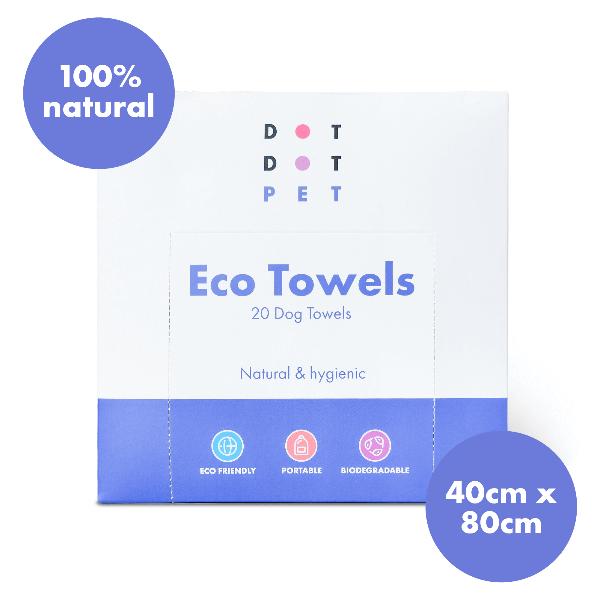 DotDotPet - Vente Serviette – chat et chien - Serviettes Éco pour Animaux de Compagnie Super-Absorbantes et Biodégradables – Pack de 207