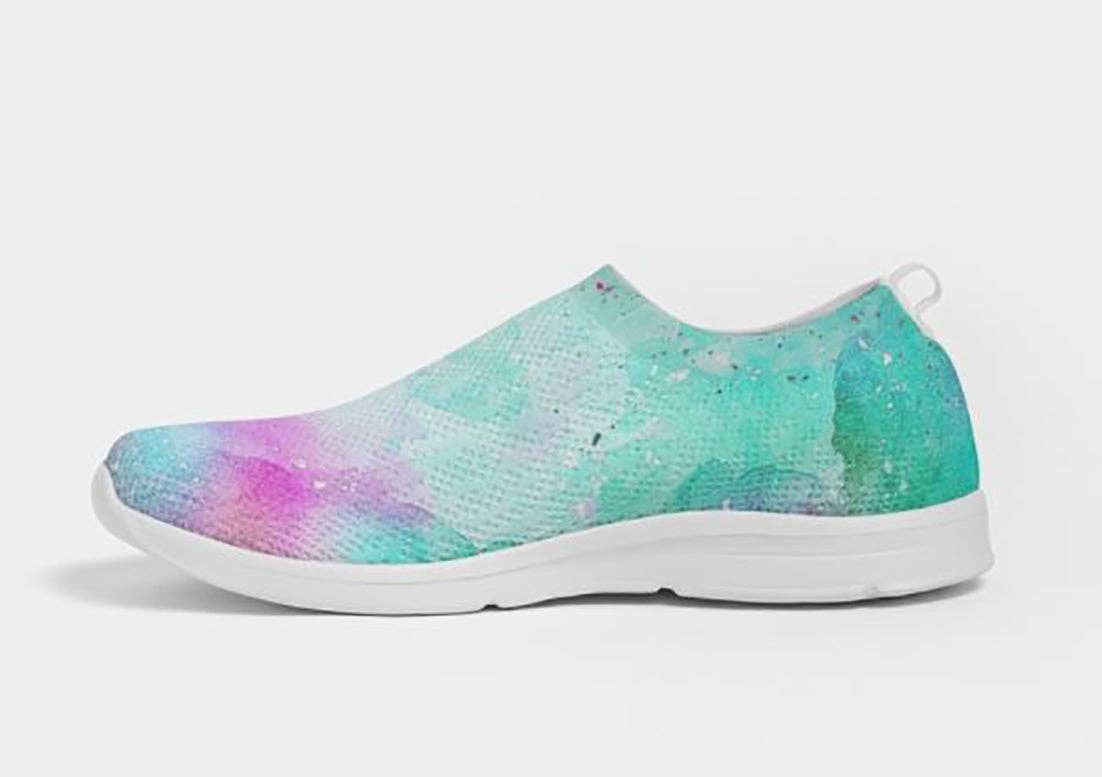 WickedYo - Wholesale Lifestyle Sneakers - Women's - Fly-knit Slip-on Sneakers- Tie Dye Design. Casual Comfy Shoes for Women. WickedYo7