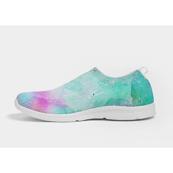 WickedYo - Wholesale Lifestyle Sneakers - Women's - Fly-knit Slip-on Sneakers- Tie Dye Design. Casual Comfy Shoes for Women. WickedYo7